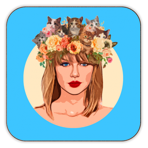 Coasters 'Kitten Crown' by DOLLY WOLFE