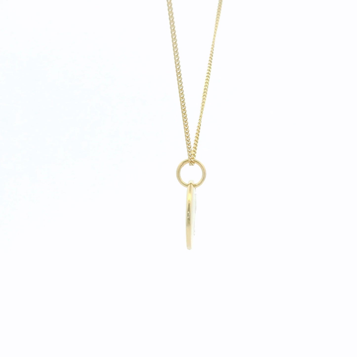 Miffy Small Disc Necklace Gold Vermeil