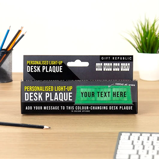 Light-Up Desk Plaque