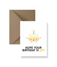 Load image into Gallery viewer, Hope Your Birthday Is Lit Card

