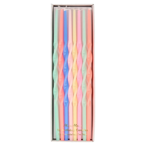 Meri Meri  Mixed Twisted Long Candles - Front & Company: Gift Store