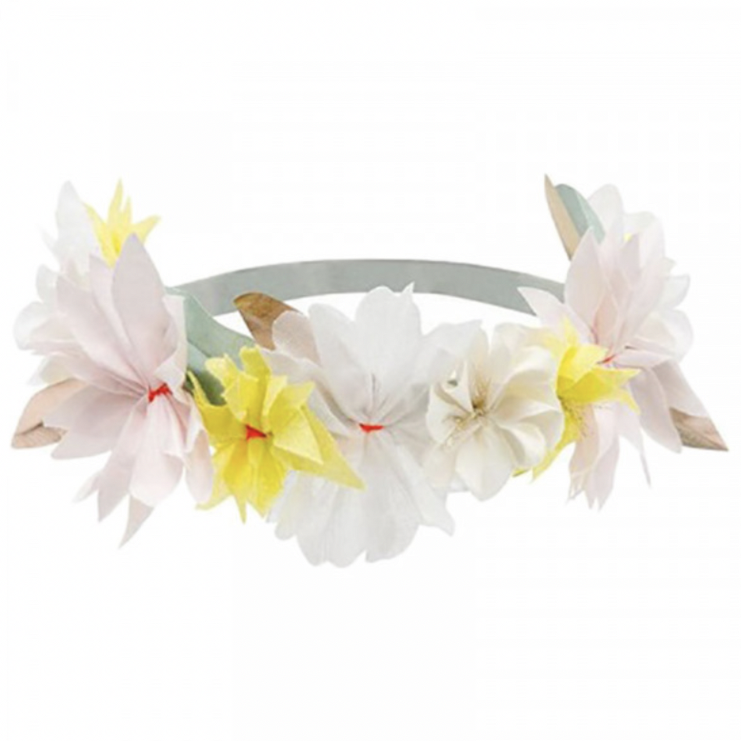 Meri Meri  Flower Head Band With Tutu To