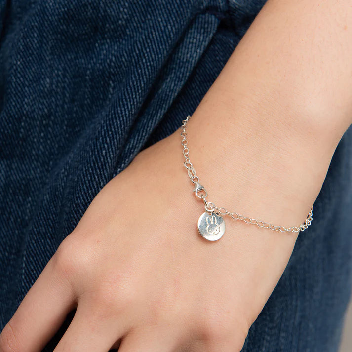Miffy Sterling Silver Disc Bracelet