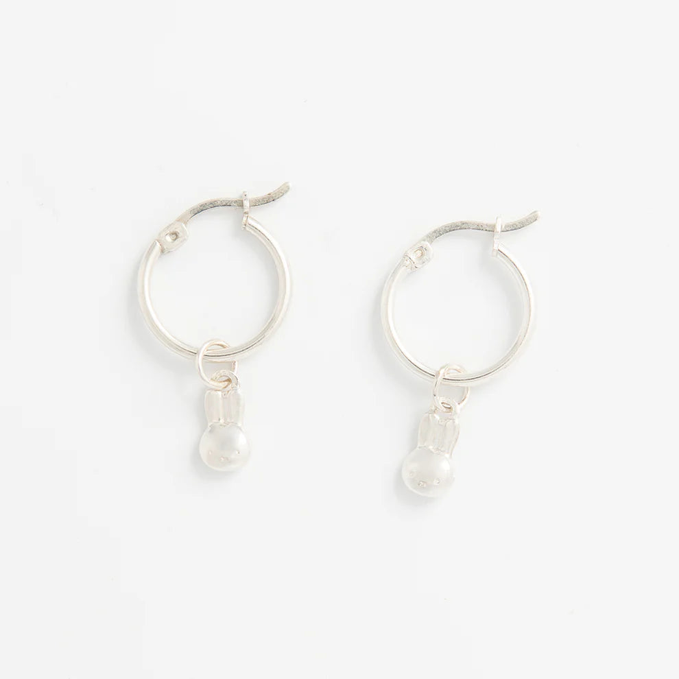 Miffy In The Moon Sterling Silver Earrings