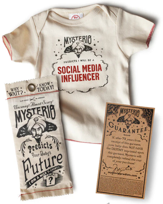 How We Describe Mysterio's Future-Telling Baby T-shirt