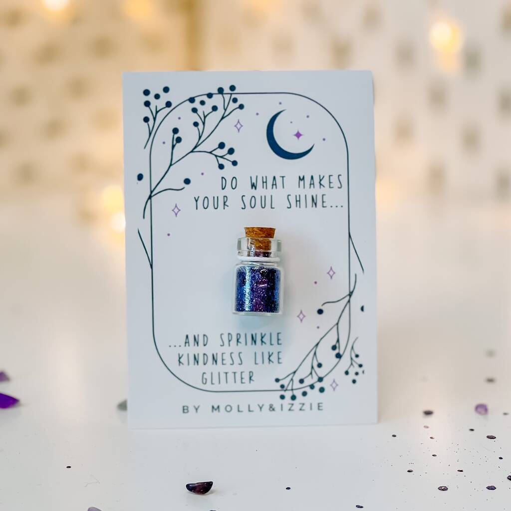 Soul Shine Eco Glitter Jar Purple
