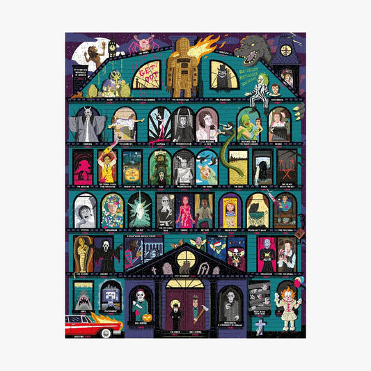 50 MUST-SEE SCARY MOVIES BUCKET LIST 1000 PIECE JIGSAW PUZZLE
