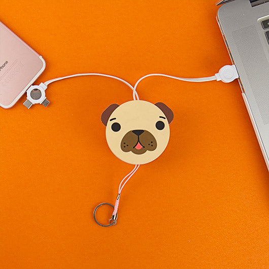 Pug Retractable Charger