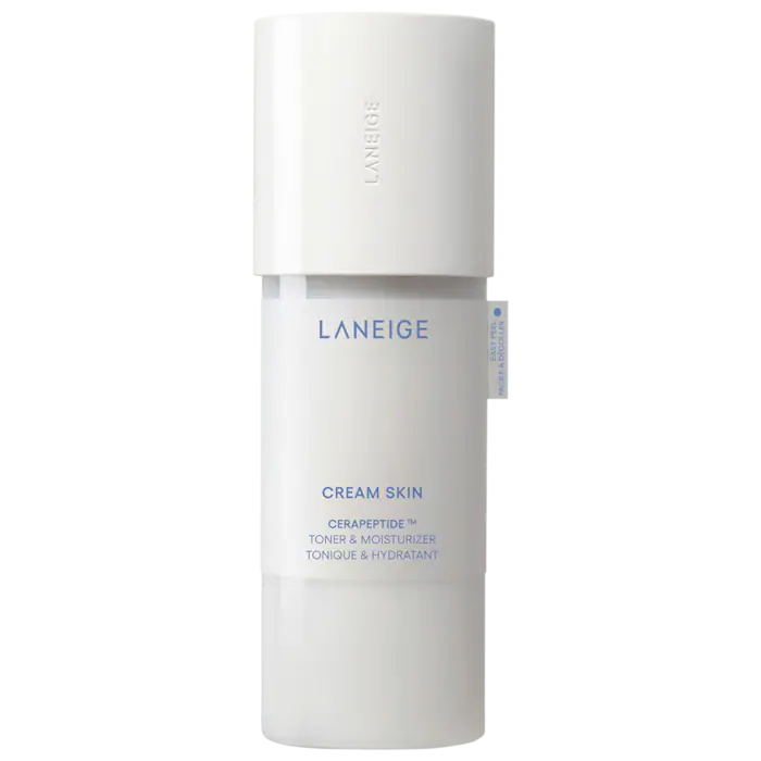 Cream Skin Refillable Toner & Moisturizer with Ceramides and Peptides
