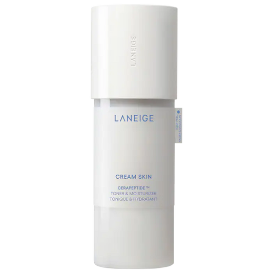 Cream Skin Refillable Toner & Moisturizer with Ceramides and Peptides