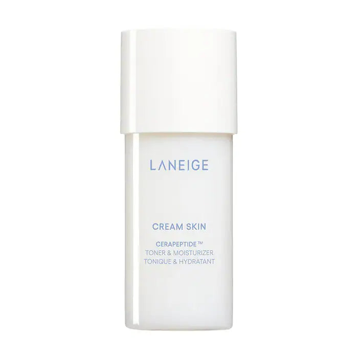 Mini Cream Skin Refillable Toner & Moisturizer with Ceramides and Peptides