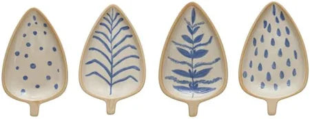 Stoneware Leaf Shaped Dish
