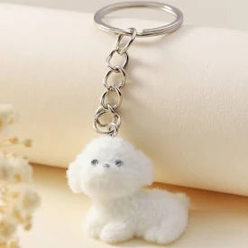 Fuzzy mini pet  keychain