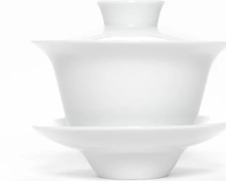 Silk Gaiwan Wht Teacup