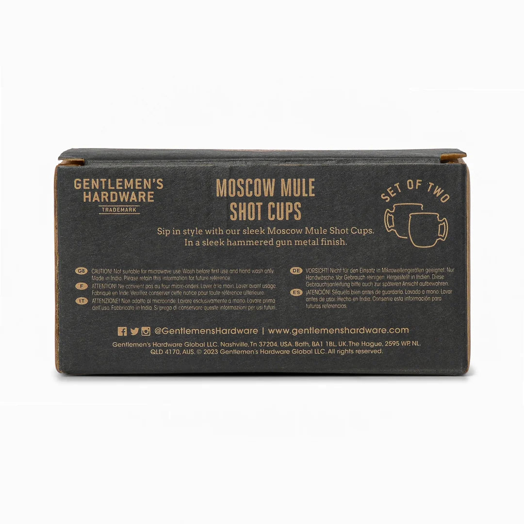 Moscow Mule Shot Cups, Set Of 2
