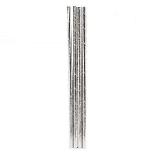 Paper Straws Silver
