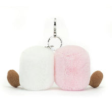 Load image into Gallery viewer, Jellycat Amuseables Pair Of Marshmallows Bag Charm
