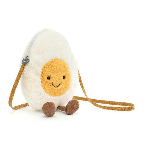 Jellycat Amuseable Happy Boiled Egg Bag - Front & Company: Gift Store