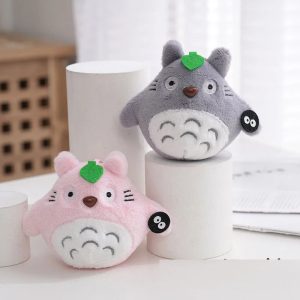 Pink Grey or Blue Totoro Plush Keychain