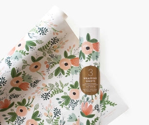 Rifle Paper Co - Wildflower Wrapping Sheets Sheets Roll of 3 - Front & Company: Gift Store