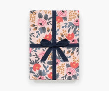 Load image into Gallery viewer, Rifle Paper Co - Blushing Rosa Wrapping Sheet Sheets Roll of 3
