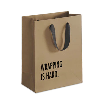 Wrapping Is Hard Gift Bag - Front & Company: Gift Store