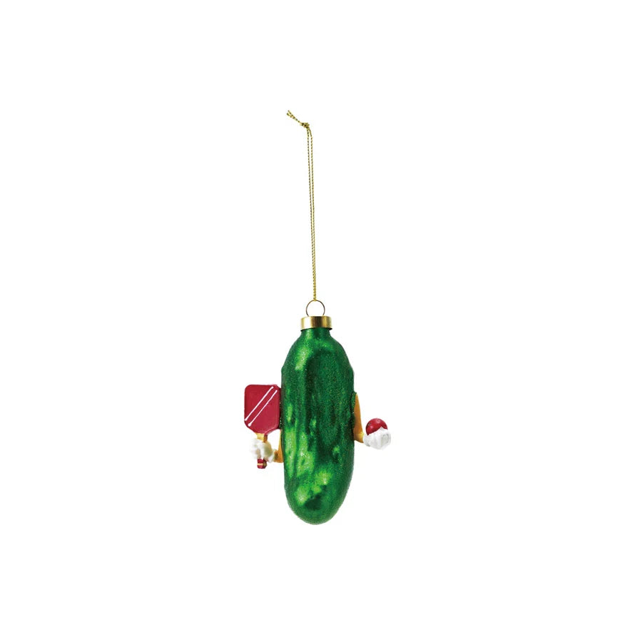Pickleball Ornament w/ Glitter