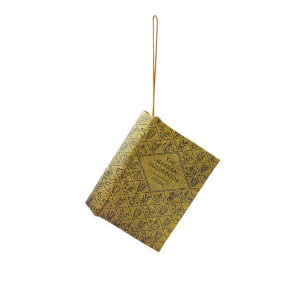 MDF & Fabric Book Ornament - 4 Styles - 3-3/4-in