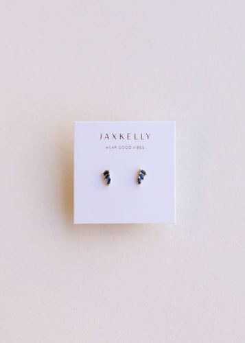 Offset Trio - Sapphire - Earring - Front & Company: Gift Store