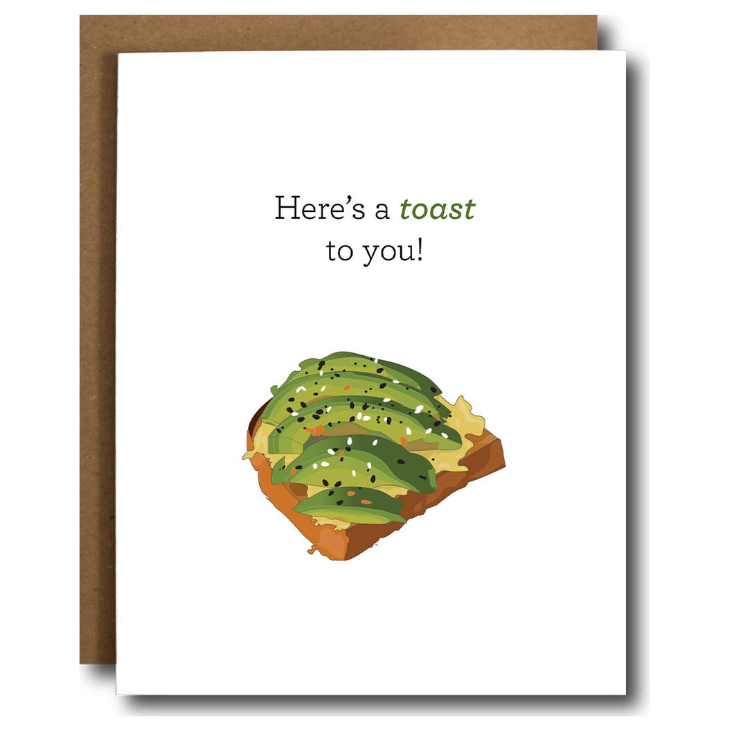 Avocado Toast To You Celebration Card