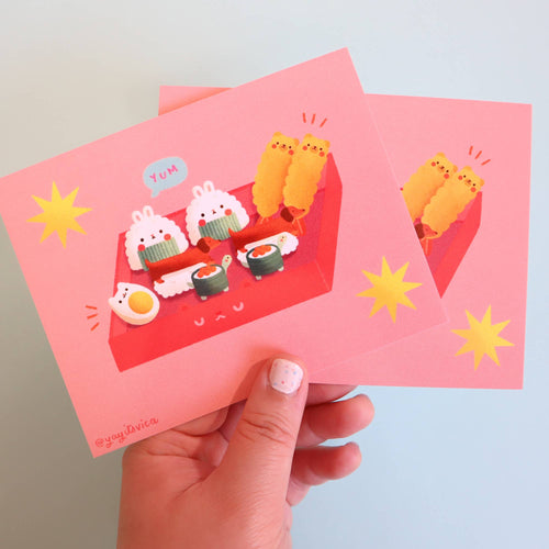 Kawaii Bento Box Postcard - Front & Company: Gift Store