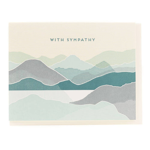 With Sympathy Coastal Card - Front & Company: Gift Store