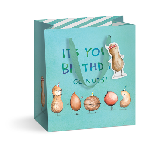 Party Nuts Gift Bag - Medium | It's your birthday go nuts - Front & Company: Gift Store