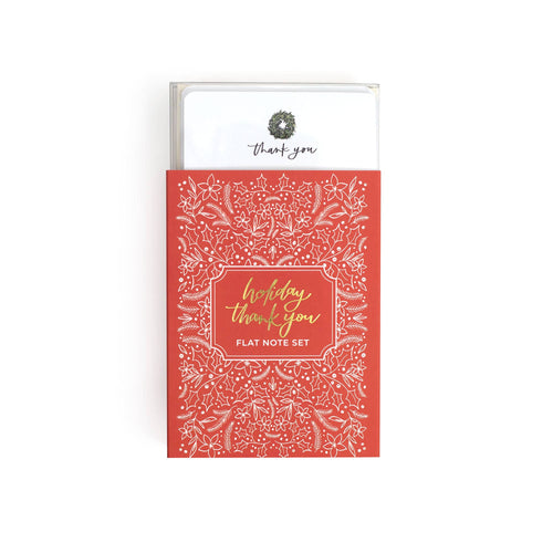 Holiday Thank You Flat Note Set - Front & Company: Gift Store