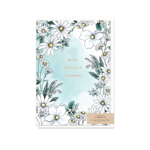 Daisy With Deepest Sympathy Card - Front & Company: Gift Store