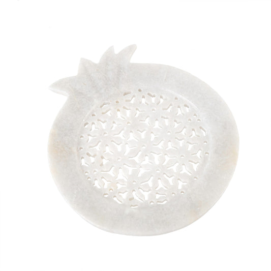 Pomegranate Mrbl Soap Dish Lg