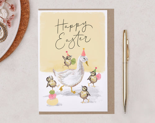 Easter Card | Happy Easter Card | Yellow Chick Greeting Card - Front & Company: Gift Store