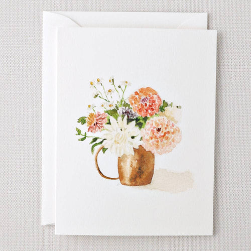 Dahlia bouquet notecards - Front & Company: Gift Store