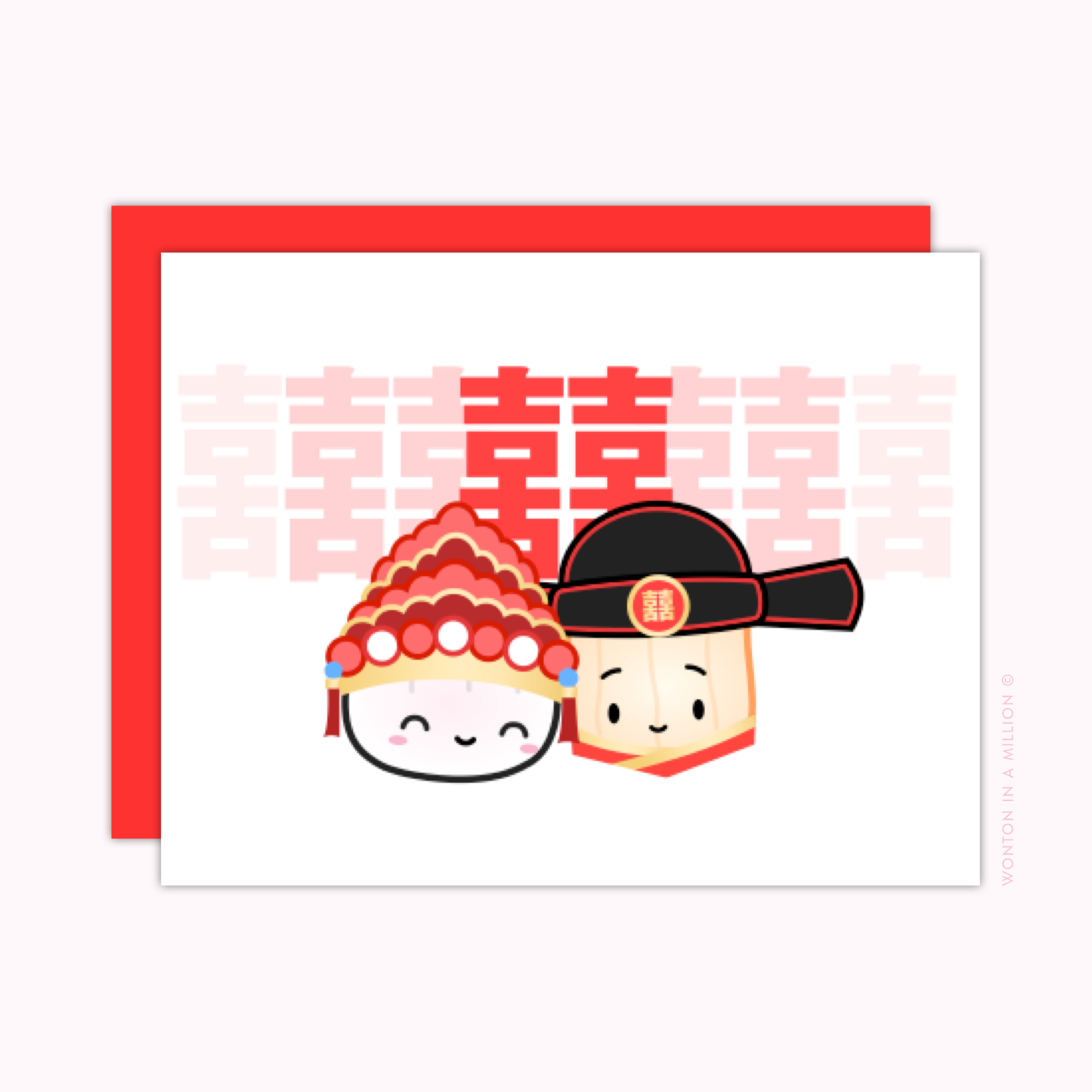 Wedding Card - "Double Happiness"