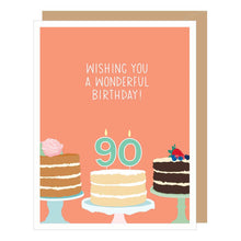 Load image into Gallery viewer, Number 90 Ninetieth Birthday Card

