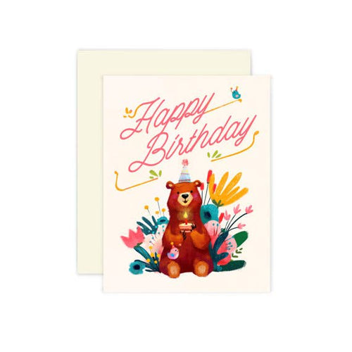 Birthday Bear Card - Front & Company: Gift Store