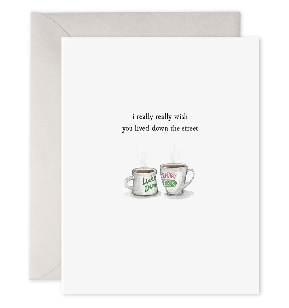 Coffee Cups | Love, Friendship, Miss You Greeting Card