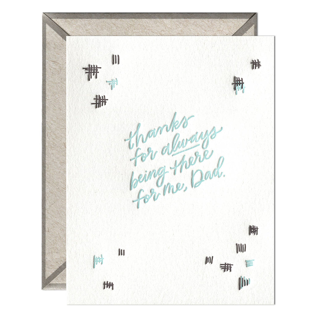 Always There Dad - Father's Day card