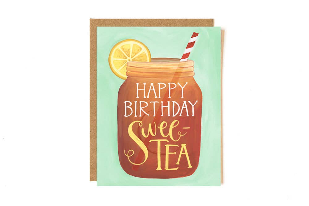 Birthday Sweet Tea Greeting Card