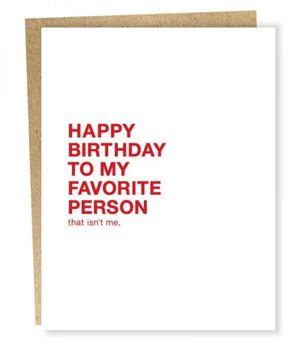 #011: Favorite Person Card - Front & Company: Gift Store