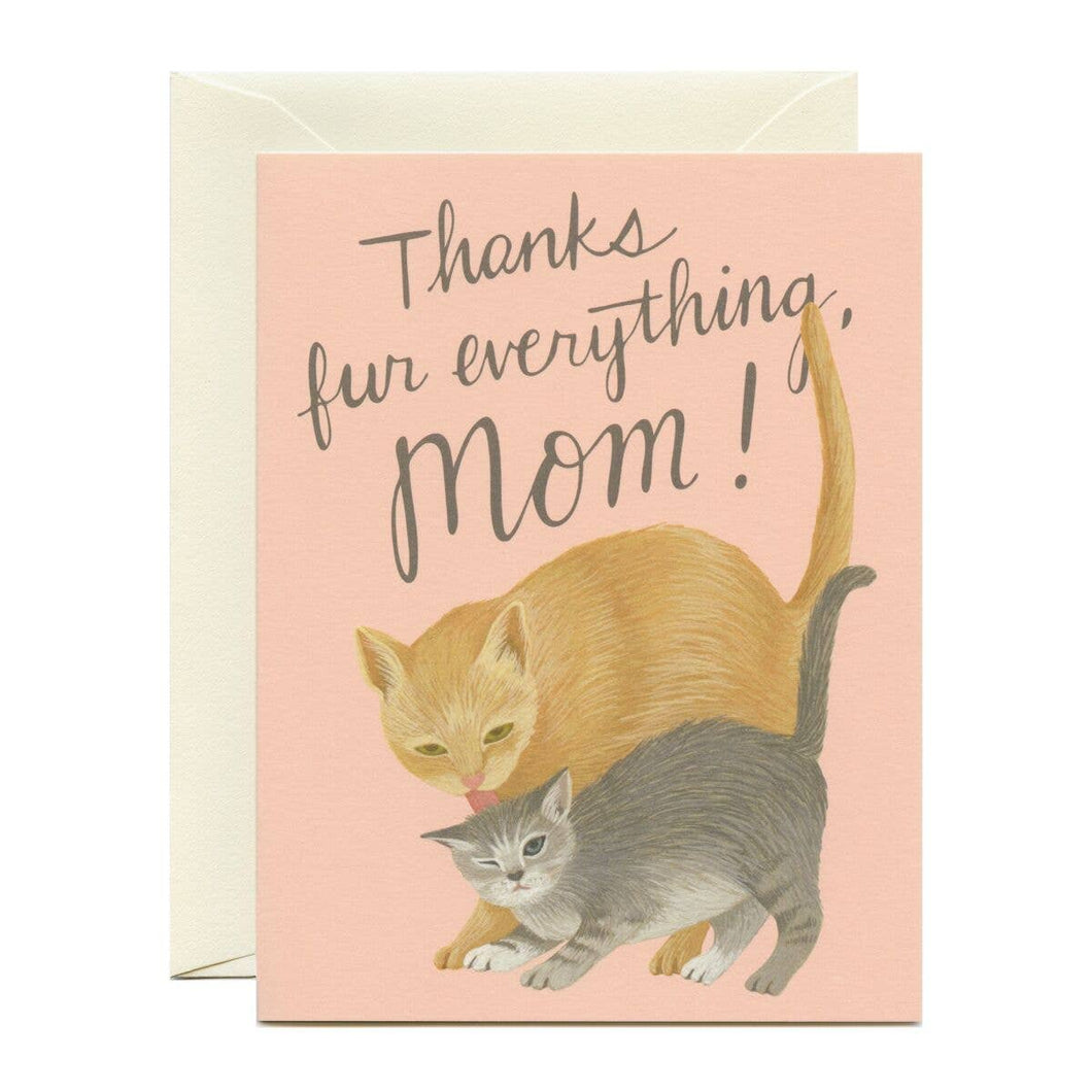 Mama Cat & Kitten Mother's Day Card