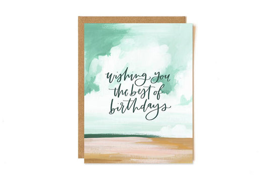 Best Birthday Landscape Greeting Card
