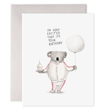 Load image into Gallery viewer, Koala Excitement | Birthday Greeting Card
