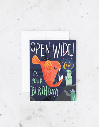 Open Wide Card - Front & Company: Gift Store