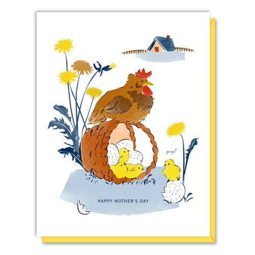 Mother's Day Basket of Chicks Card - Front & Company: Gift Store